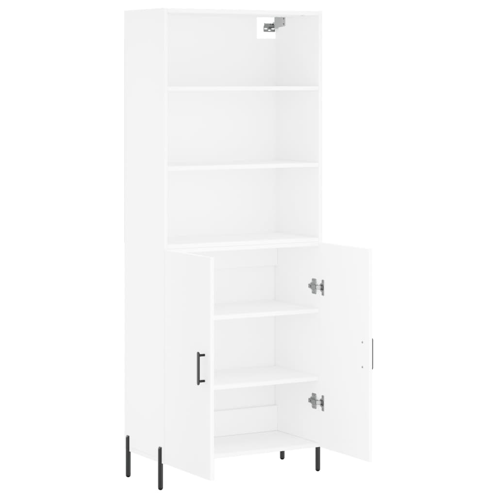 vidaXL Highboard White 69,5x34x180 cm Engineered Wood