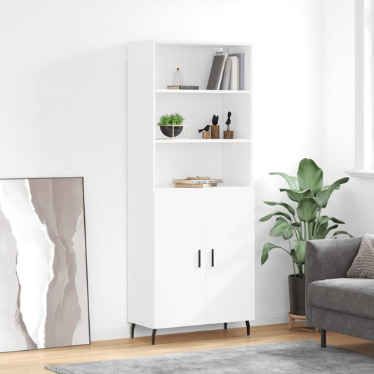 vidaXL Highboard White 69,5x34x180 cm Engineered Wood