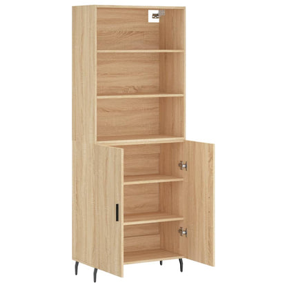 vidaXL Highboard Sonoma Oak 69,5x34x180 cm Engineered Wood