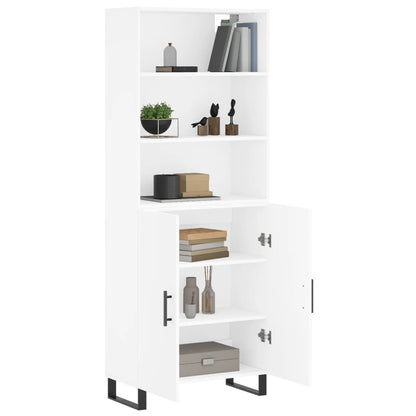 vidaXL Highboard White 69,5x34x180 cm Engineered Wood