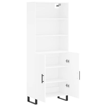 vidaXL Highboard White 69,5x34x180 cm Engineered Wood