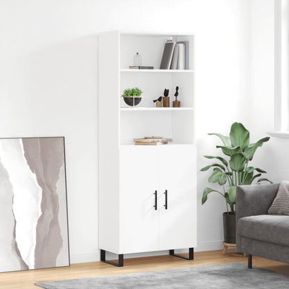 vidaXL Highboard White 69,5x34x180 cm Engineered Wood