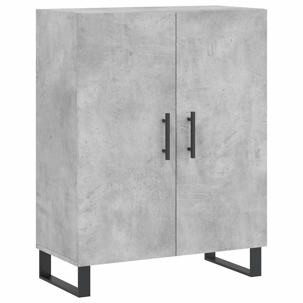vidaXL Highboard Concrete Grey 69,5x34x180 cm Engineered Wood