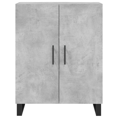 vidaXL Highboard | Concrete grey | Engineered wood, metal | 69.5x34x180 cm
