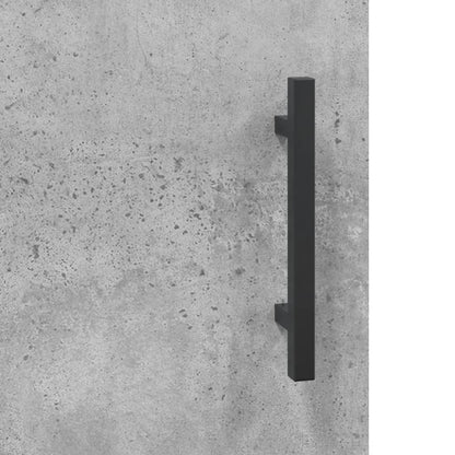 vidaXL Highboard | Concrete grey | Engineered wood, metal | 69.5x34x180 cm