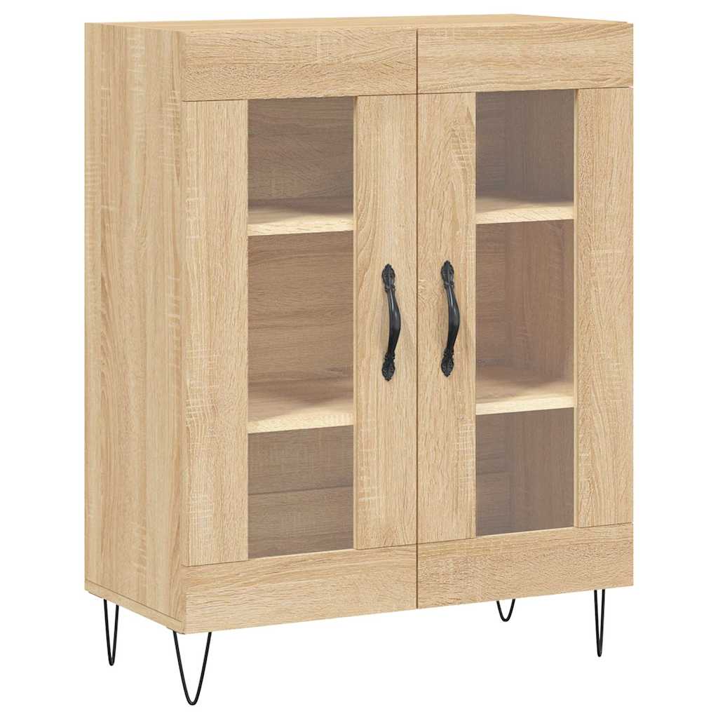 vidaXL Highboard Sonoma Oak 69,5x34x180 cm Engineered Wood