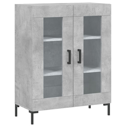vidaXL Highboard Concrete Grey 69,5x34x180 cm Engineered Wood