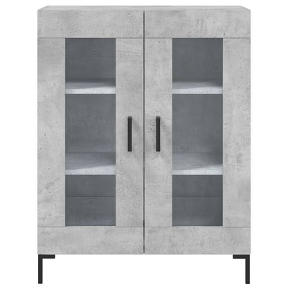vidaXL Highboard Concrete Grey 69,5x34x180 cm Engineered Wood