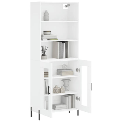 vidaXL Highboard White 69,5x34x180 cm Engineered Wood