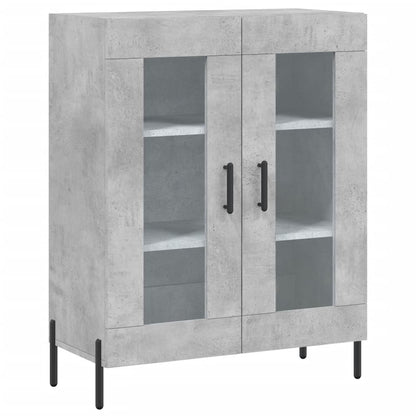 vidaXL Highboard Concrete Grey 69,5x34x180 cm Engineered Wood