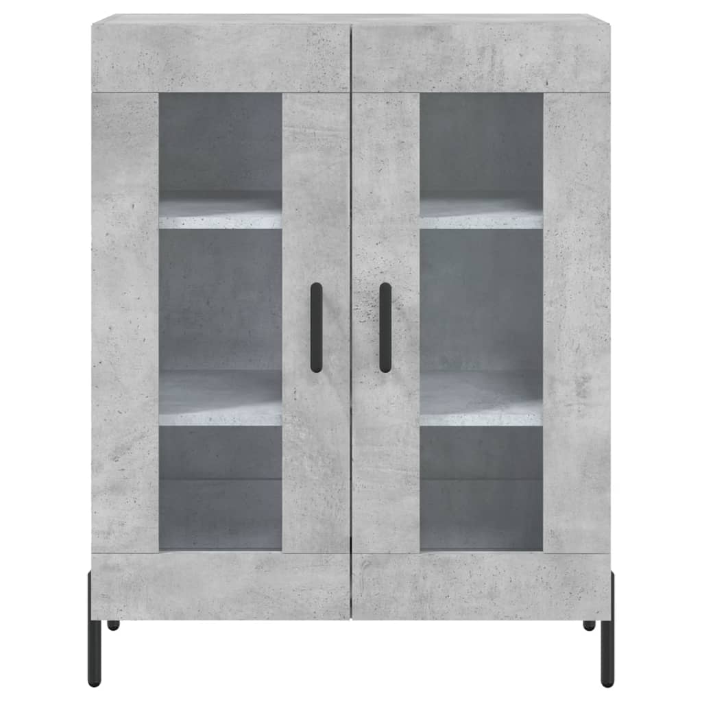 vidaXL Highboard Concrete Grey 69,5x34x180 cm Engineered Wood
