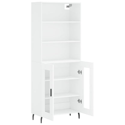 vidaXL Highboard White 69,5x34x180 cm Engineered Wood