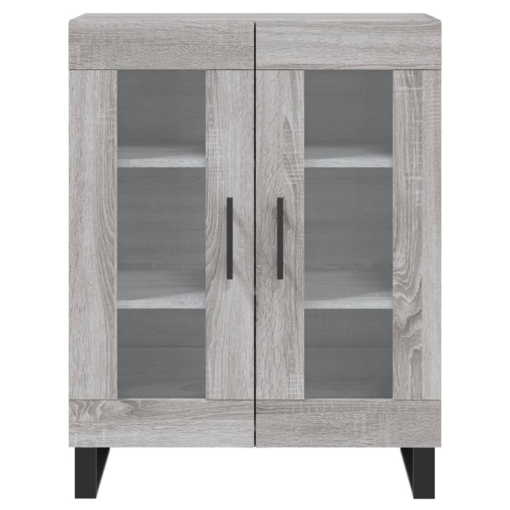 vidaXL Highboard Grey Sonoma 69.5x34x180 cm Engineered Wood