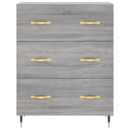 vidaXL Highboard Grey Sonoma 69,5x34x180 cm Engineered Wood