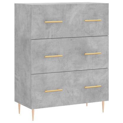 vidaXL Highboard Concrete Grey 69,5x34x180 cm Engineered Wood