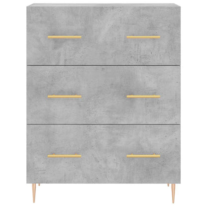 vidaXL Highboard Concrete Grey 69,5x34x180 cm Engineered Wood