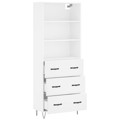 vidaXL Highboard White 69.5x34x180 cm Engineered Wood