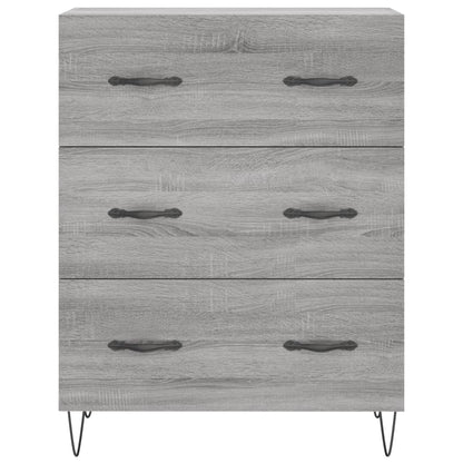 vidaXL Highboard Grey Sonoma 69,5x34x180 cm Engineered Wood