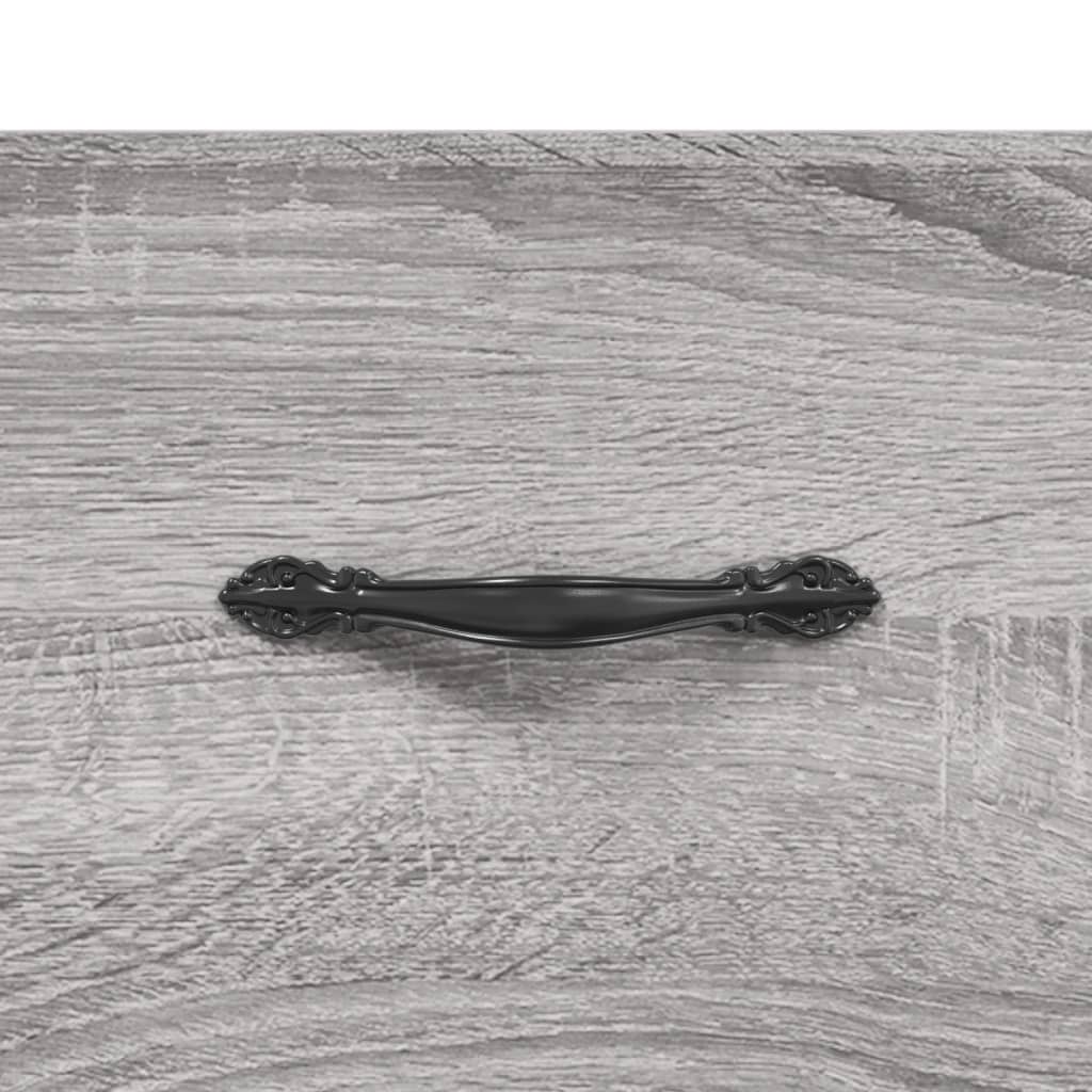 vidaXL Highboard Grey Sonoma 69,5x34x180 cm Engineered Wood
