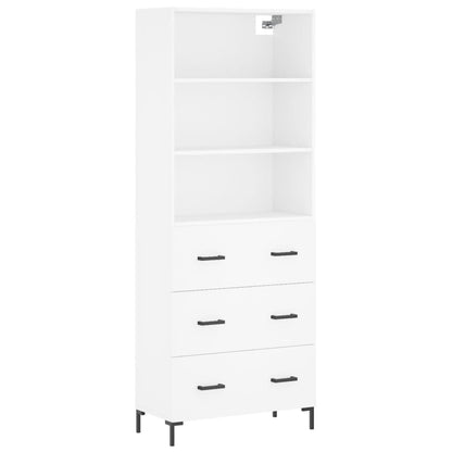 vidaXL Highboard White 69.5x34x180 cm Engineered Wood