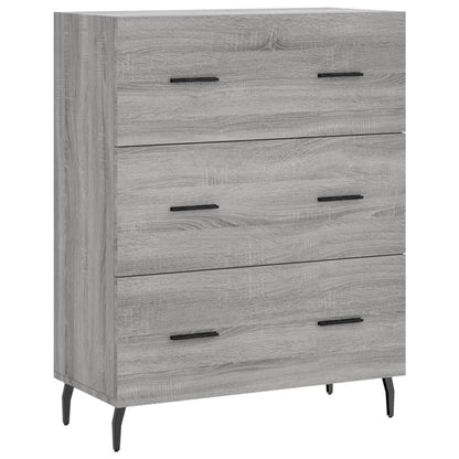 vidaXL Highboard Grey Sonoma 69,5x34x180 cm Engineered Wood