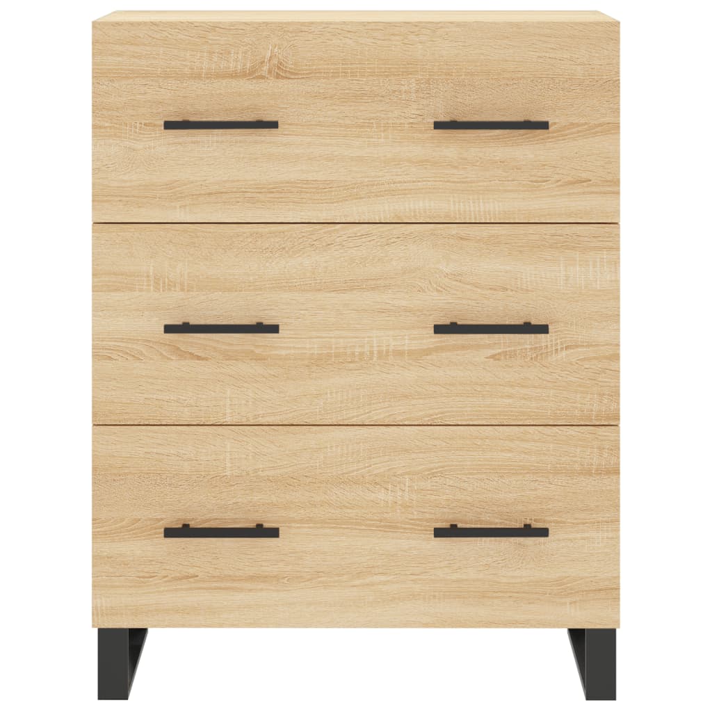 vidaXL Highboard Sonoma Oak 69.5x34x180 cm Engineered Wood