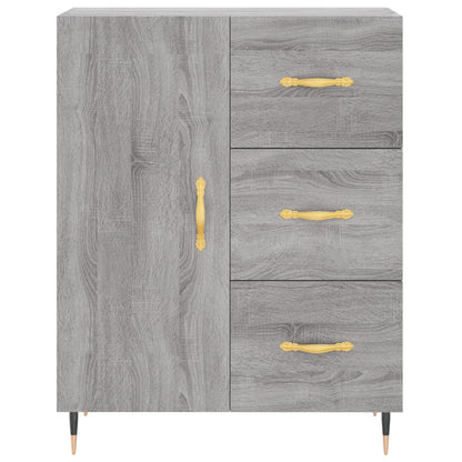 vidaXL Highboard Grey Sonoma 69,5x34x180 cm Engineered Wood