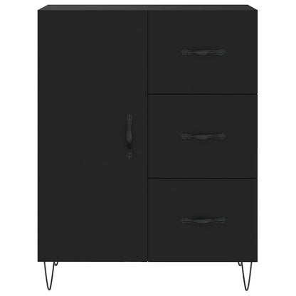 vidaXL Highboard Black 69.5x34x180 cm Engineered Wood