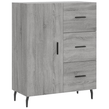 vidaXL Highboard Grey Sonoma 69,5x34x180 cm Engineered Wood