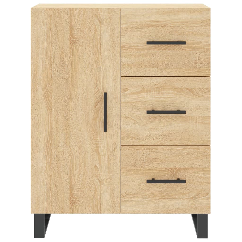 vidaXL Highboard Sonoma Oak 69,5x34x180 cm Engineered Wood