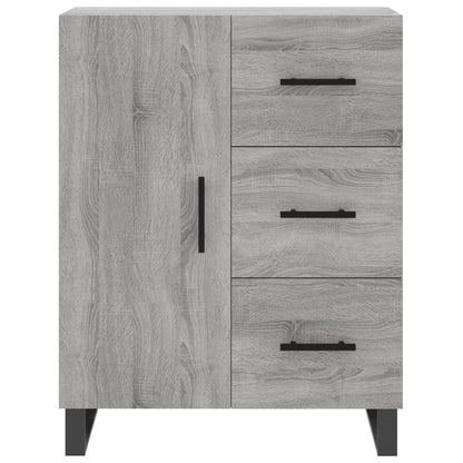 vidaXL Highboard Grey Sonoma 69,5x34x180 cm Engineered Wood