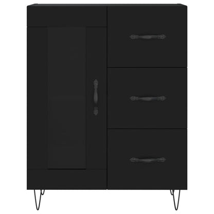 vidaXL Highboard Black 69.5x34x180 cm Engineered Wood