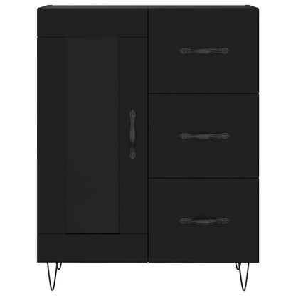 vidaXL Highboard Black 69.5x34x180 cm Engineered Wood