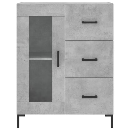 vidaXL Highboard Concrete Grey 69,5x34x180 cm Engineered Wood