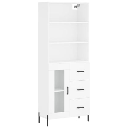 vidaXL Highboard White 69,5x34x180 cm Engineered Wood