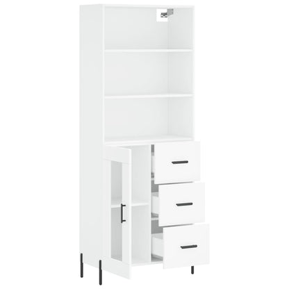 vidaXL Highboard White 69,5x34x180 cm Engineered Wood