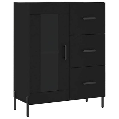 vidaXL Highboard Black 69,5x34x180 cm Engineered Wood