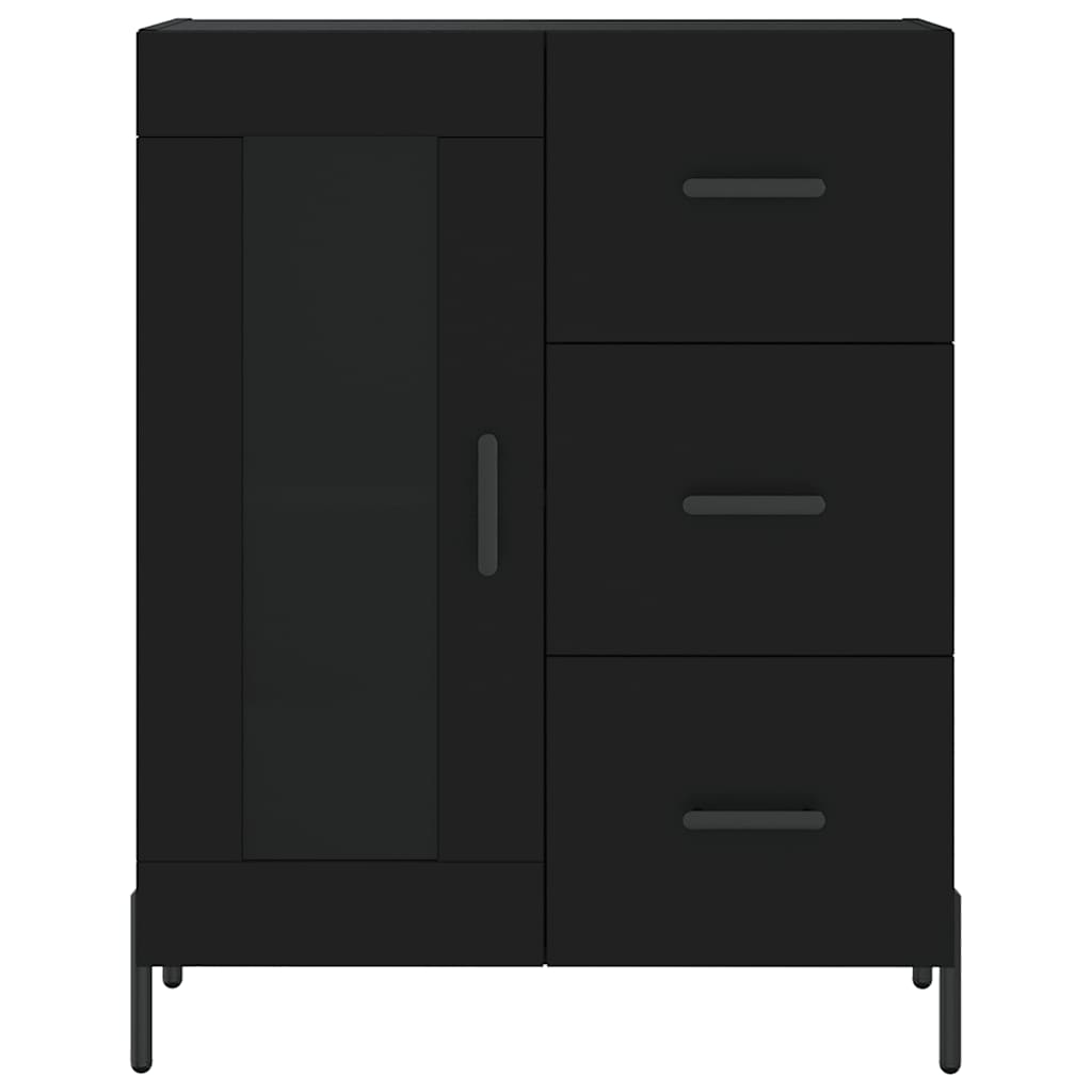 vidaXL Highboard Black 69.5x34x180 cm Engineered Wood