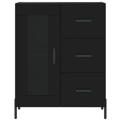 vidaXL Highboard Black 69.5x34x180 cm Engineered Wood