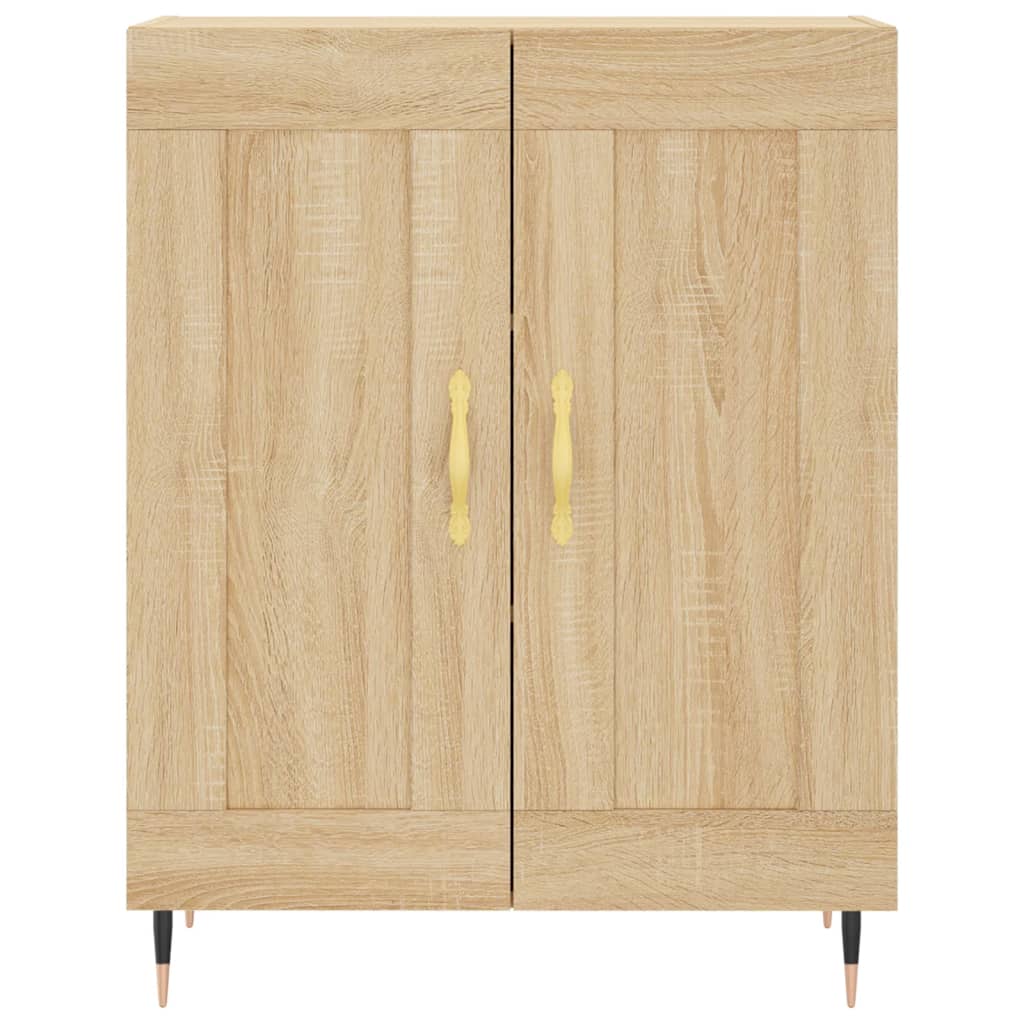 vidaXL Highboard Sonoma Oak 69.5x34x180 cm Engineered Wood