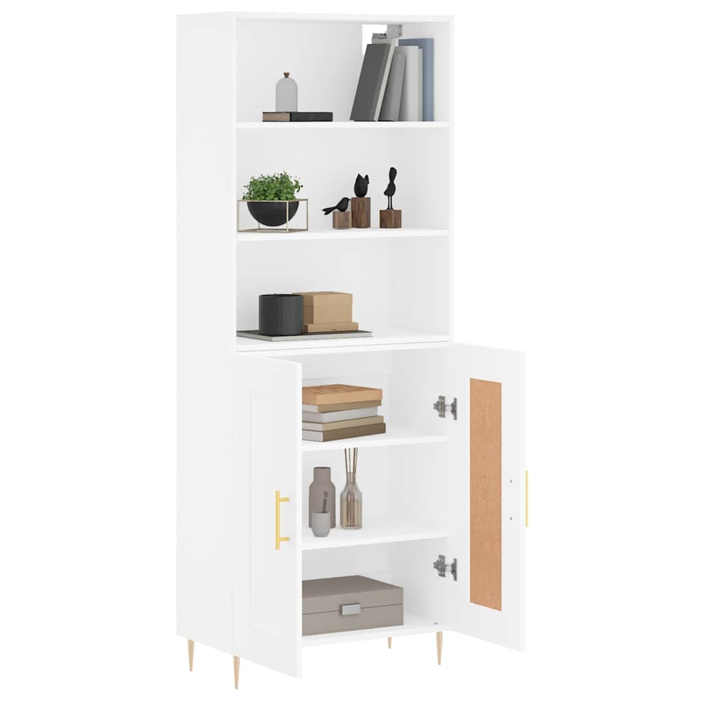 vidaXL Highboard White 69,5x34x180 cm Engineered Wood