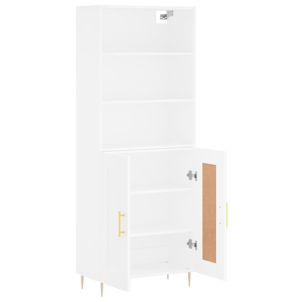 vidaXL Highboard White 69.5x34x180 cm Engineered Wood