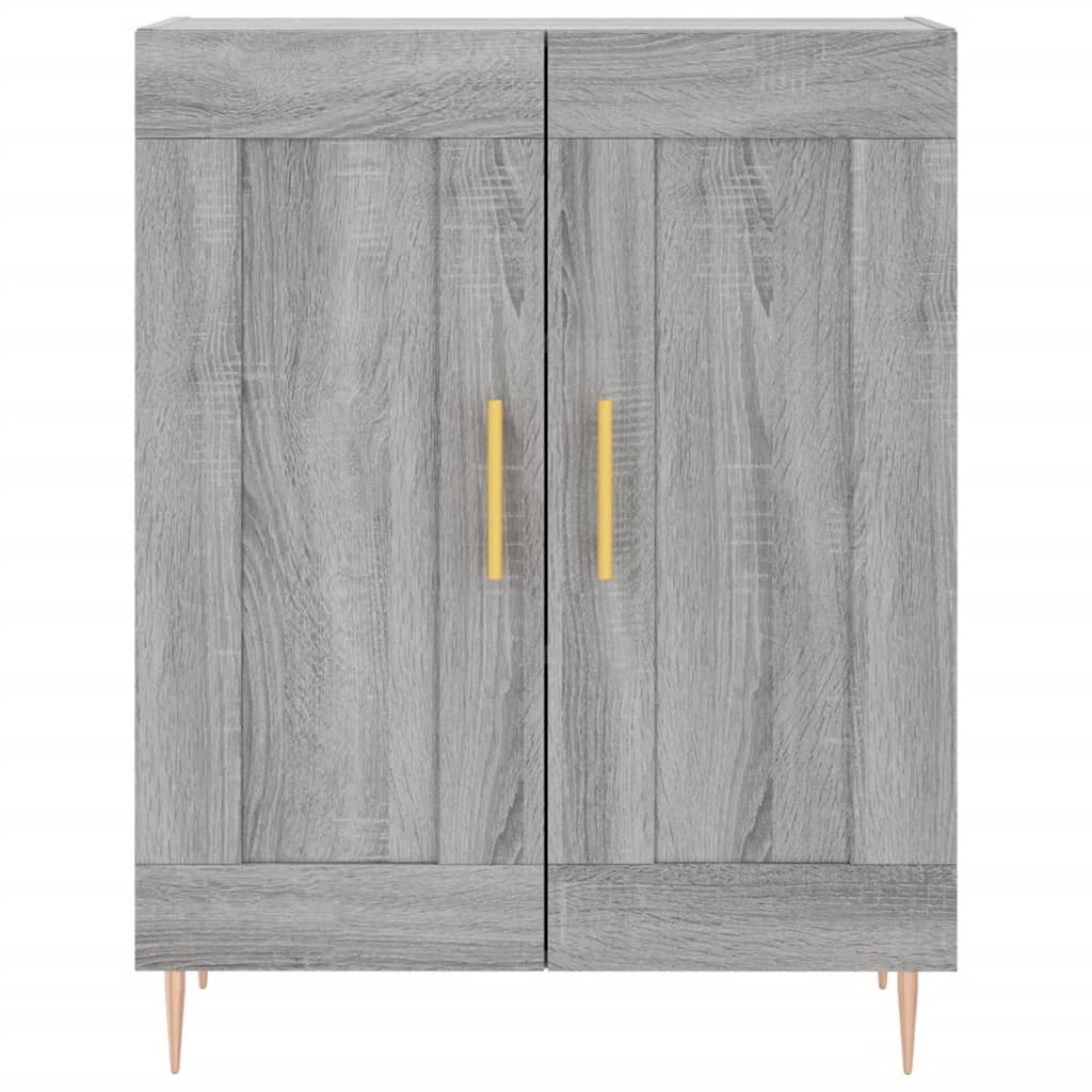 vidaXL Highboard Grey Sonoma 69.5x34x180 cm Engineered Wood