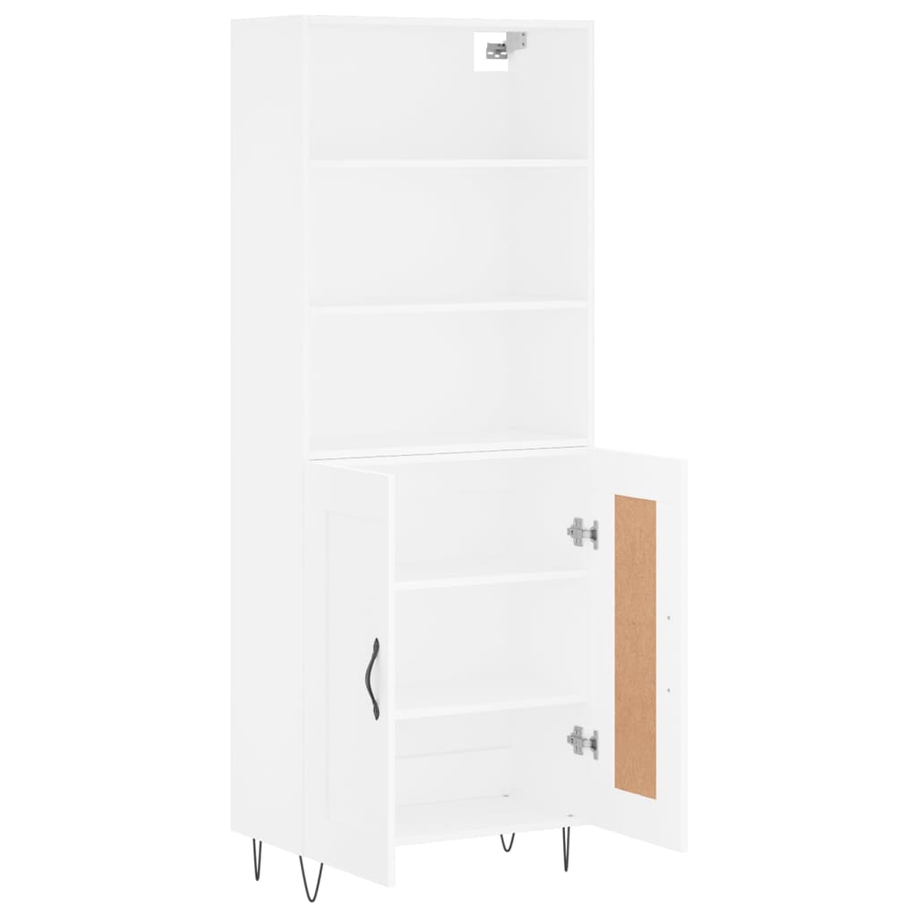 vidaXL Highboard White 69,5x34x180 cm Engineered Wood
