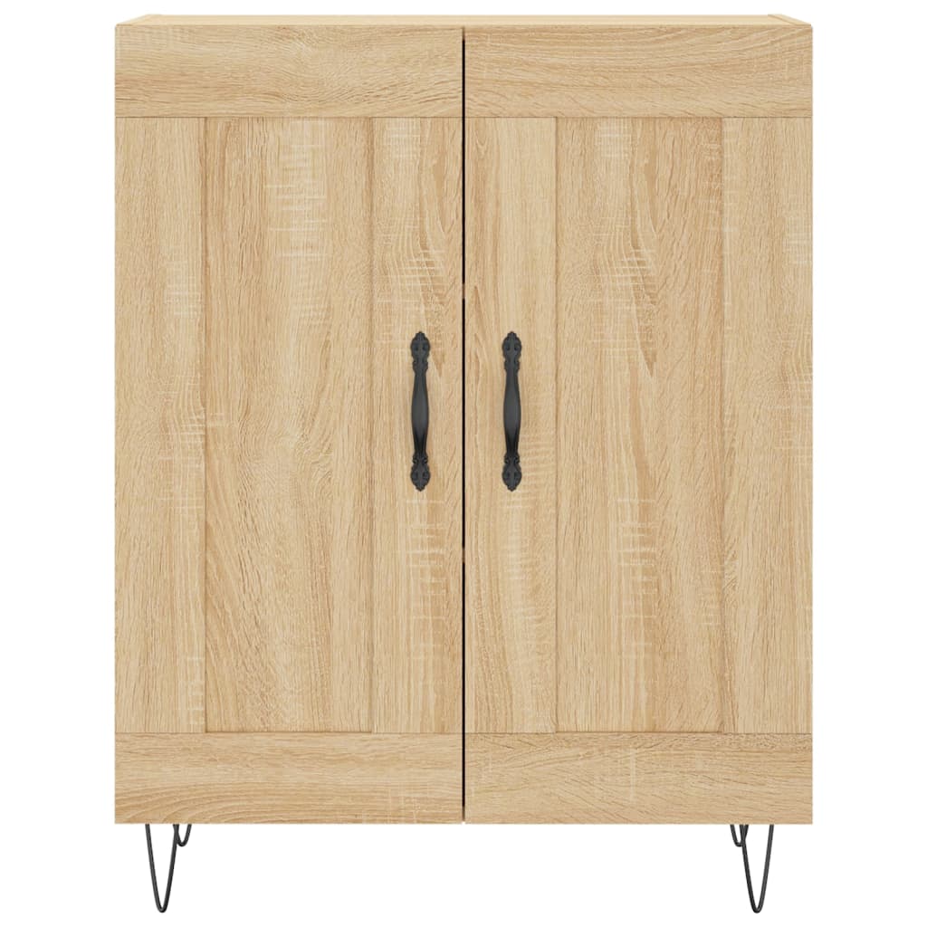 vidaXL Highboard Sonoma Oak 69.5x34x180 cm Engineered Wood