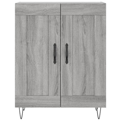 vidaXL Highboard Grey Sonoma 69.5x34x180 cm Engineered Wood