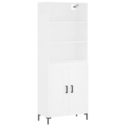 vidaXL Highboard White 69,5x34x180 cm Engineered Wood