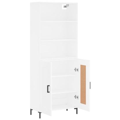 vidaXL Highboard White 69,5x34x180 cm Engineered Wood