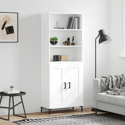 vidaXL Highboard White 69,5x34x180 cm Engineered Wood