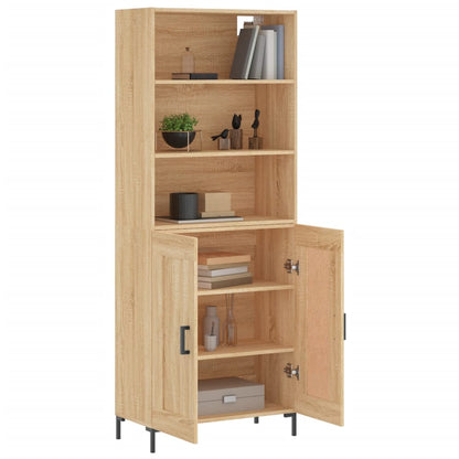 vidaXL Highboard Sonoma Oak 69,5x34x180 cm Engineered Wood